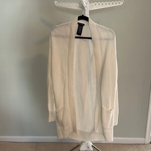 Maxima Women's Ivory Cardigan Sweater